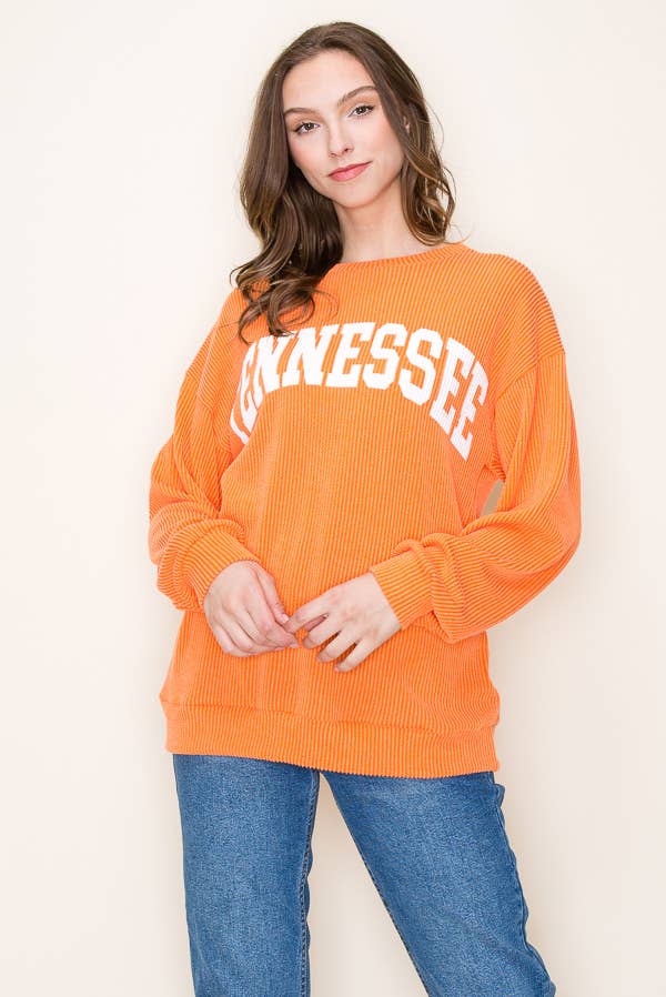 "TENNESSEE" RIBBED GRAPHIC L/S SHIRT