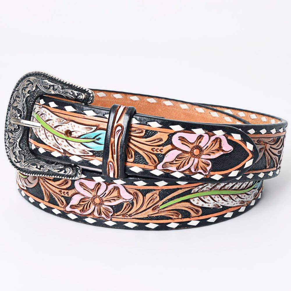 American Darling Feathers and Flowers Belt