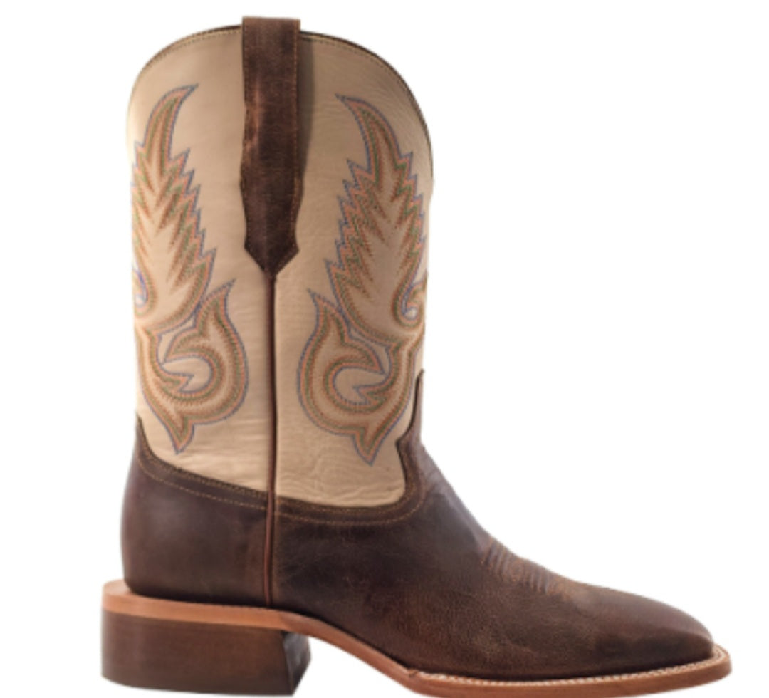 R. Watson Men WR0006 Mad Brown Goat lower Ivory Cowhide upper