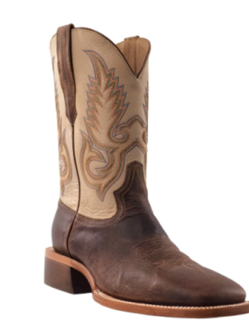 R. Watson Men WR0006 Mad Brown Goat lower Ivory Cowhide upper