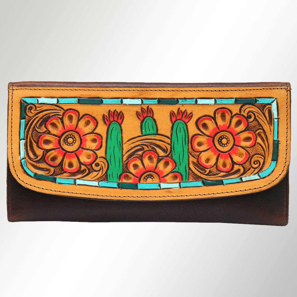 Wallet Genuine Western Leather Women Bag