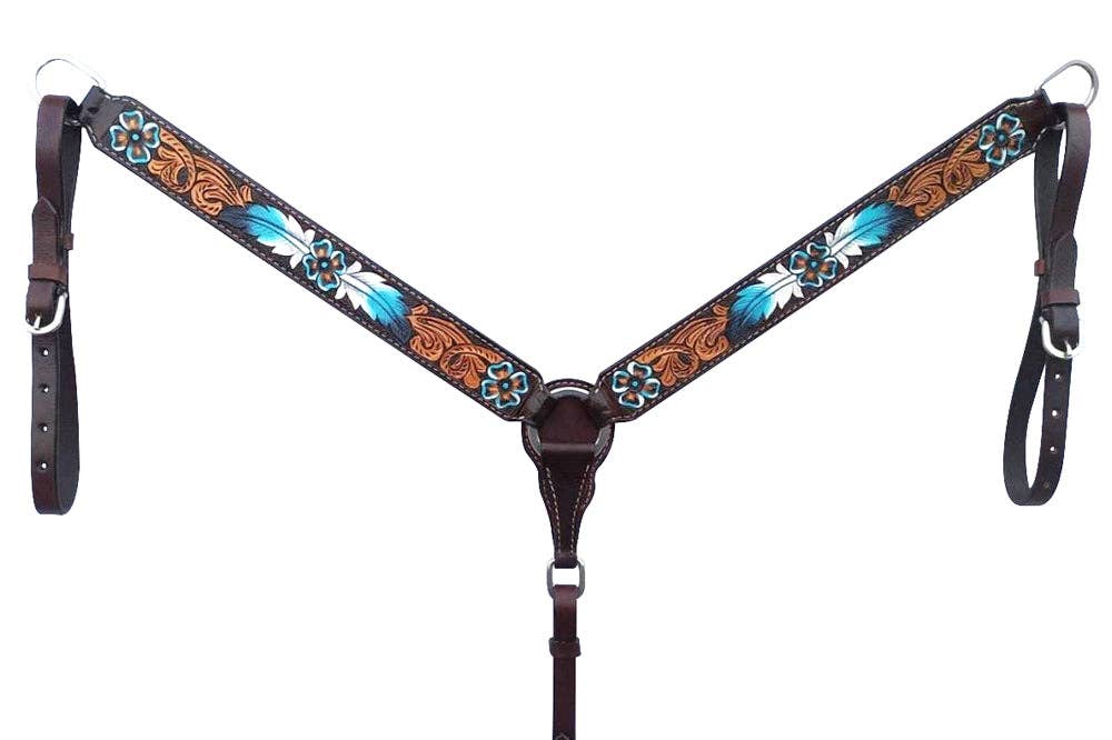 Western Leather Breast Collar