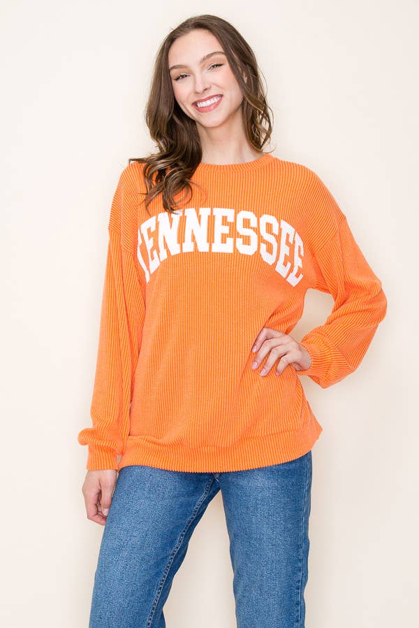 "TENNESSEE" RIBBED GRAPHIC L/S SHIRT