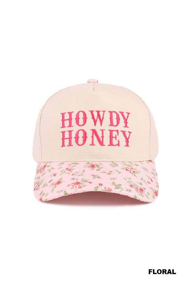 Howdy Honey Two-tone Canvas Cotton Cap