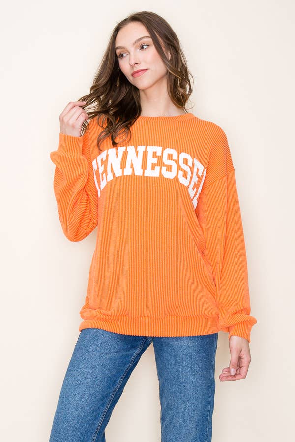 "TENNESSEE" RIBBED GRAPHIC L/S SHIRT