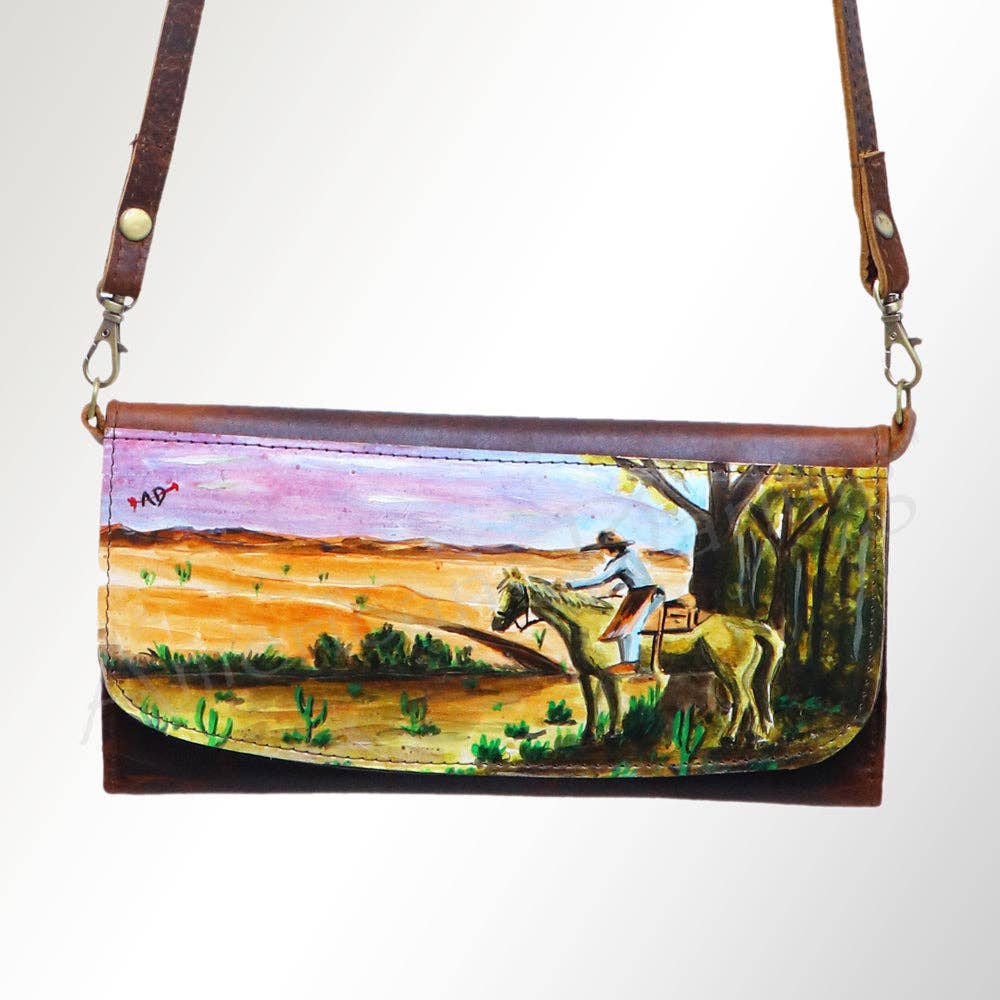 Wallet Genuine Western Leather Women Bag Freda