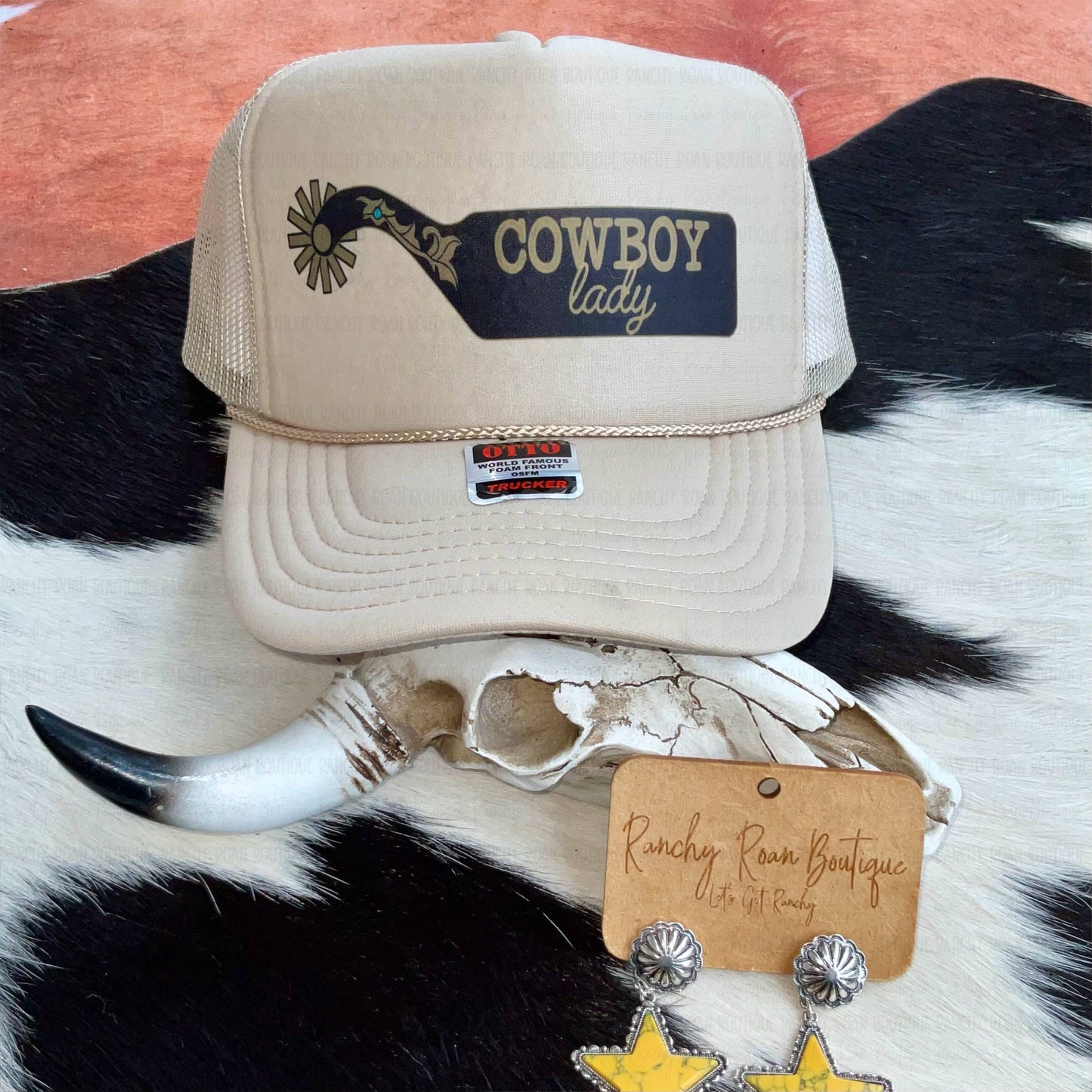 Cowboy Lady Western Foam Trucker Hat