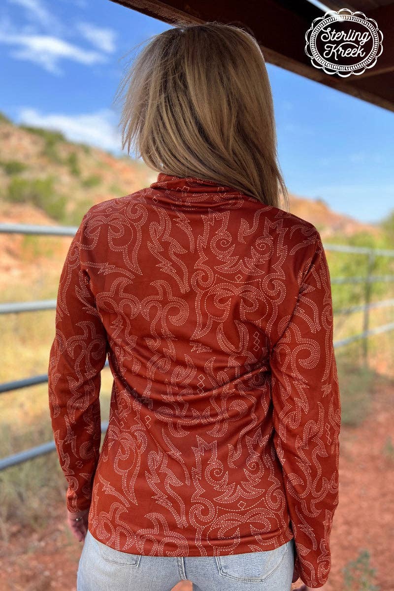 The Rustic Ranch Rust Pullover