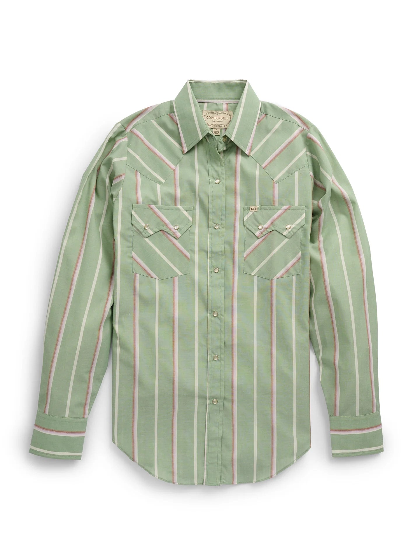Ely Cattleman Women's Cowboygirl Sage Brush Striped Snap Shirt