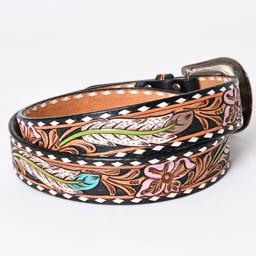 American Darling Feathers and Flowers Belt