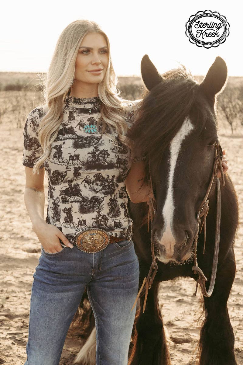 Rodeo Road Top Mesh