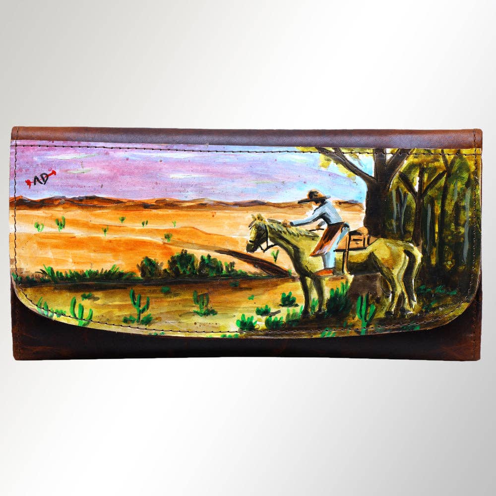 Wallet Genuine Western Leather Women Bag Freda