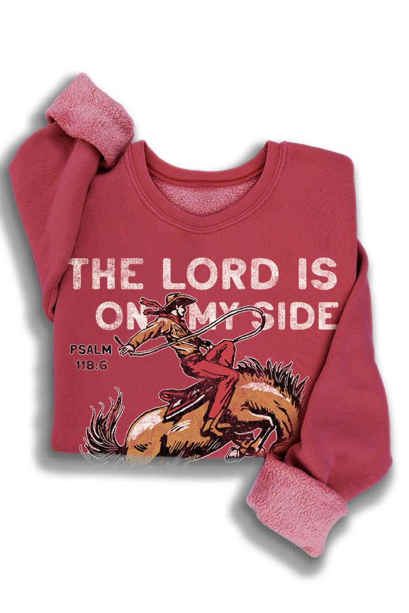 THE LORD IS ON MY SIDE MINERAL SWEATSHIRTS