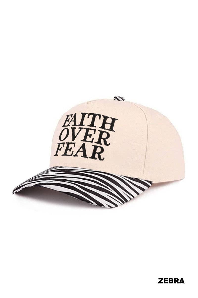Faith Over Fear Two Tone Cotton Hat