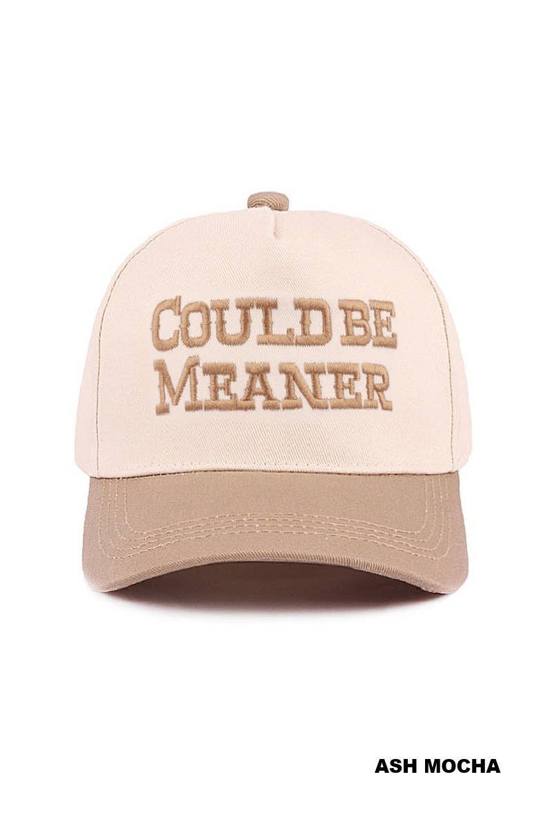 Could Be Meaner Two Tone Cotton Cap SI-29120