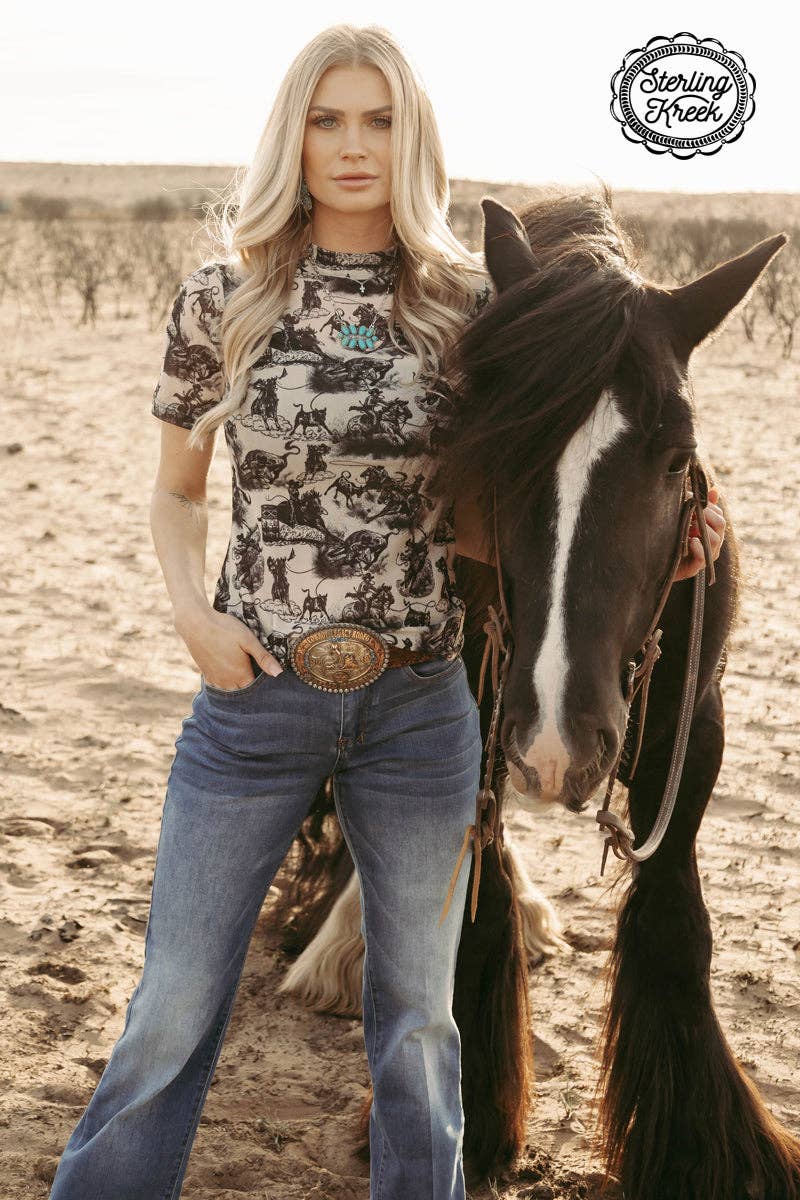 Rodeo Road Top Mesh
