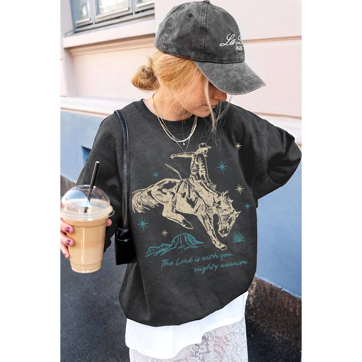 THE LORD IS WITH YOU MINERAL GRAPHIC SWEATSHIRTS