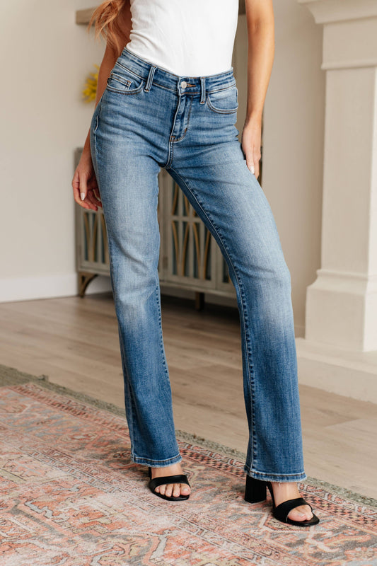 Mid Boot Judy Blue Mid Rise Vintage Bootcut Jeans