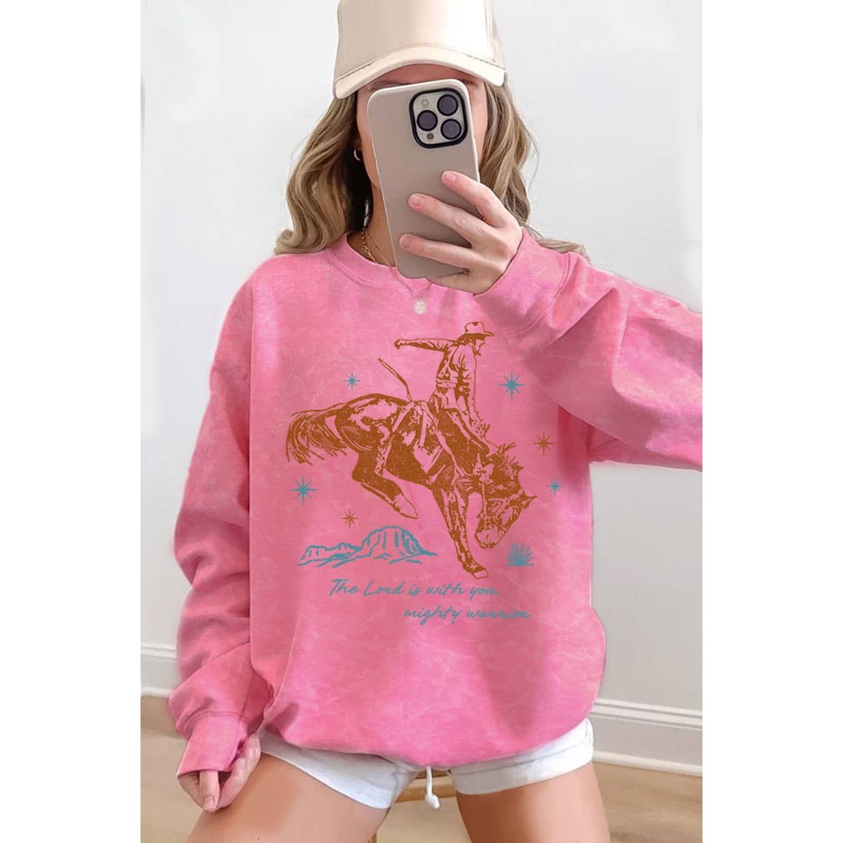THE LORD IS WITH YOU MINERAL GRAPHIC SWEATSHIRTS