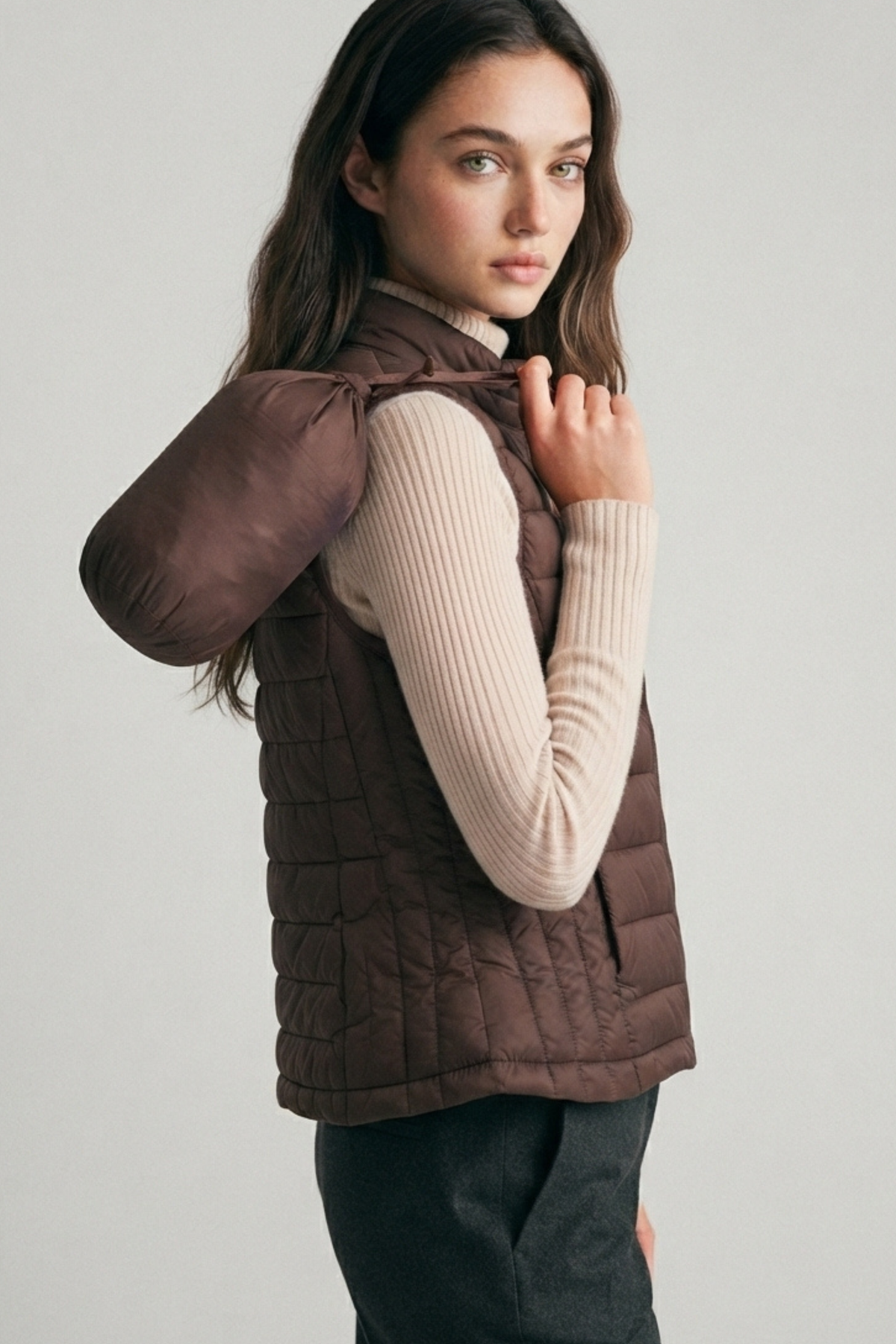 `Packable Puffer Vest w/ Pouch