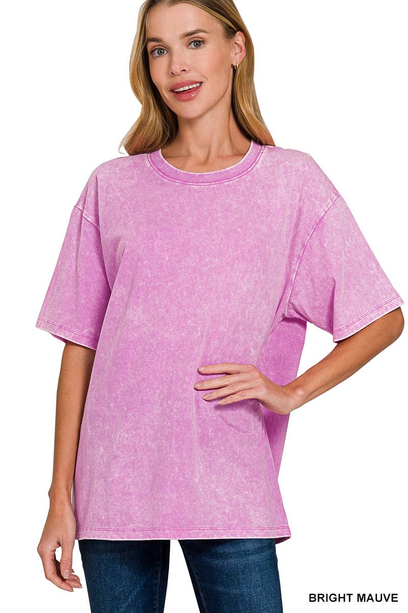 Vintage Wash Oversize Cotton Tee