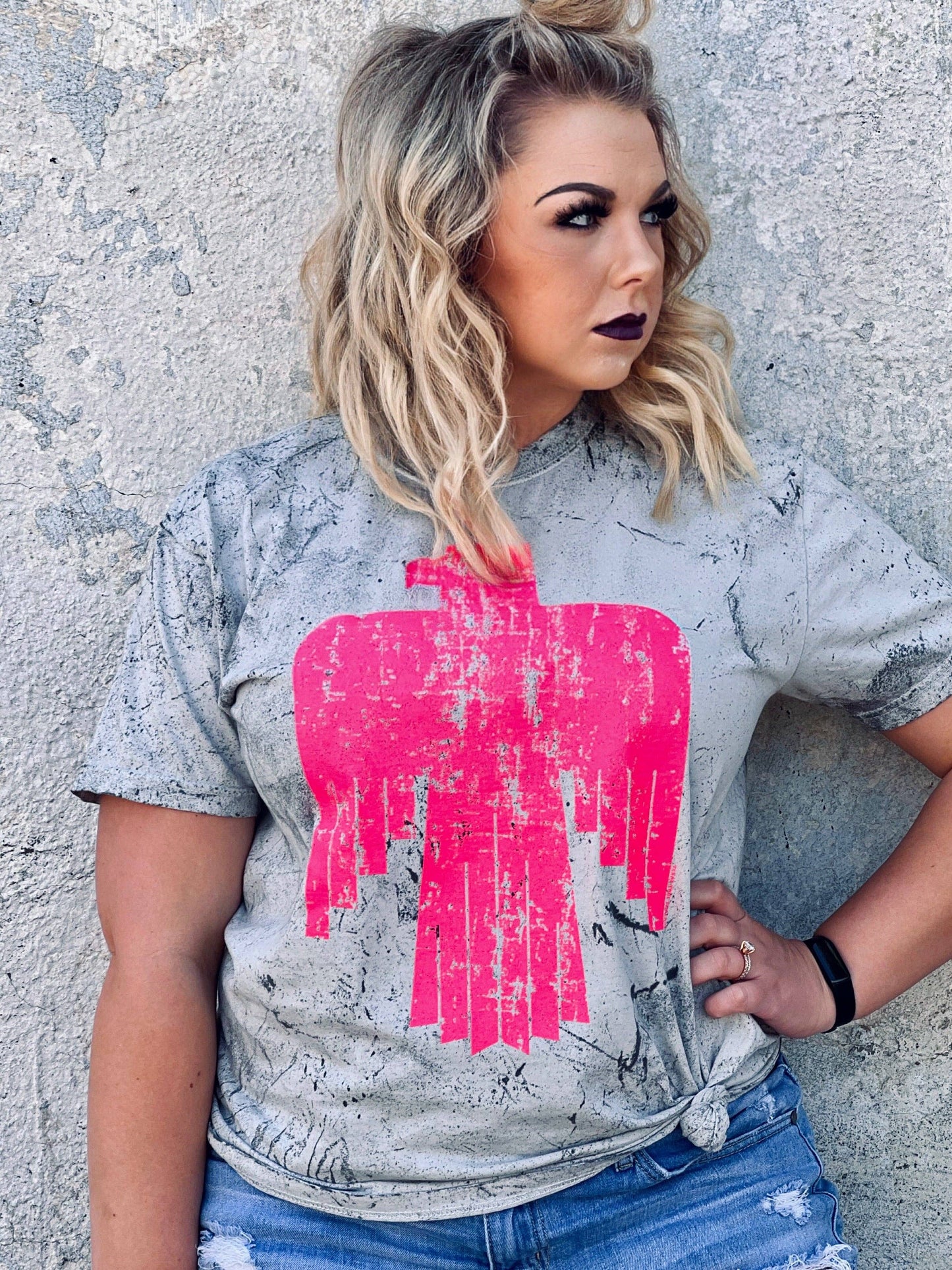 Rocker Thunderbird in Pink Ink