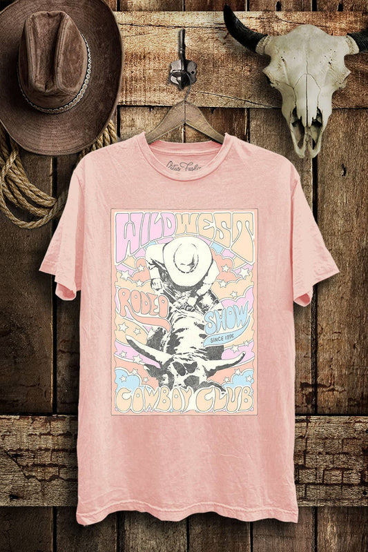 Wild West Rodeo Show Bull Graphic Top