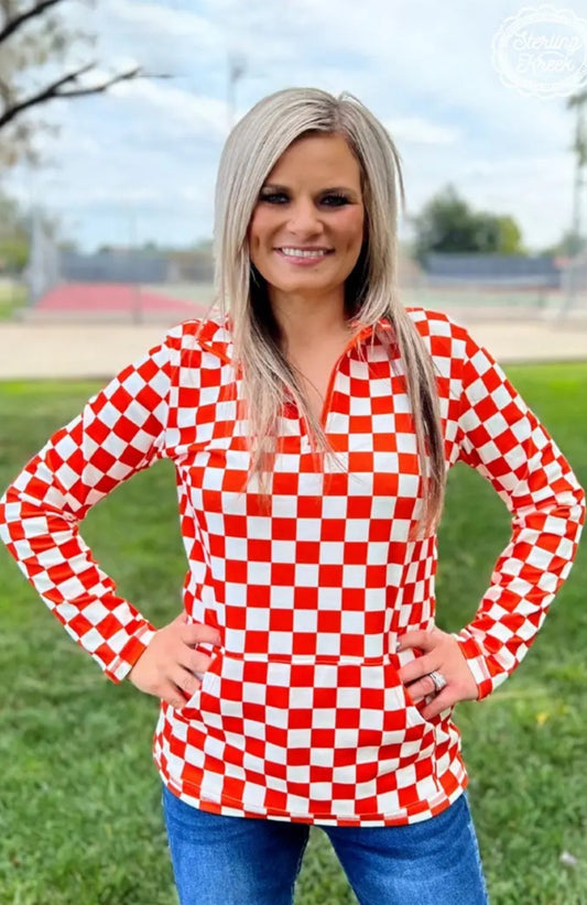 Orange Pep Rally Pullover