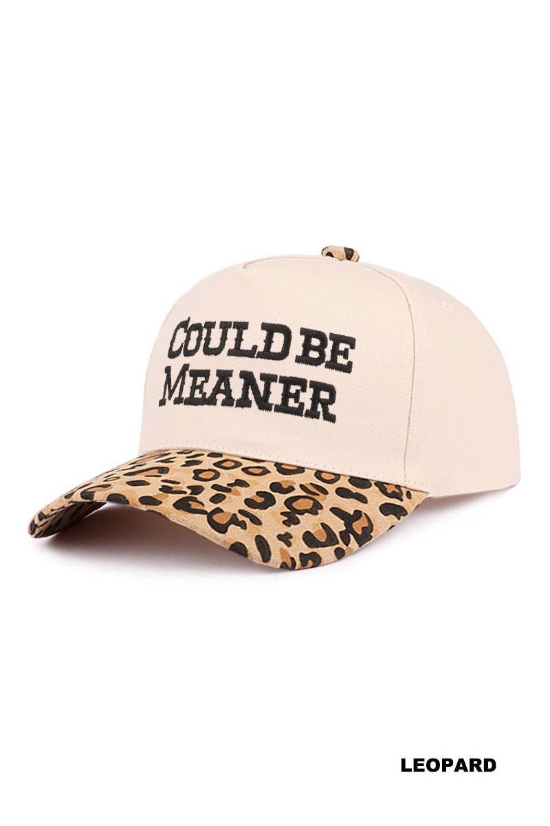 Could Be Meaner Two Tone Cotton Cap SI-29120