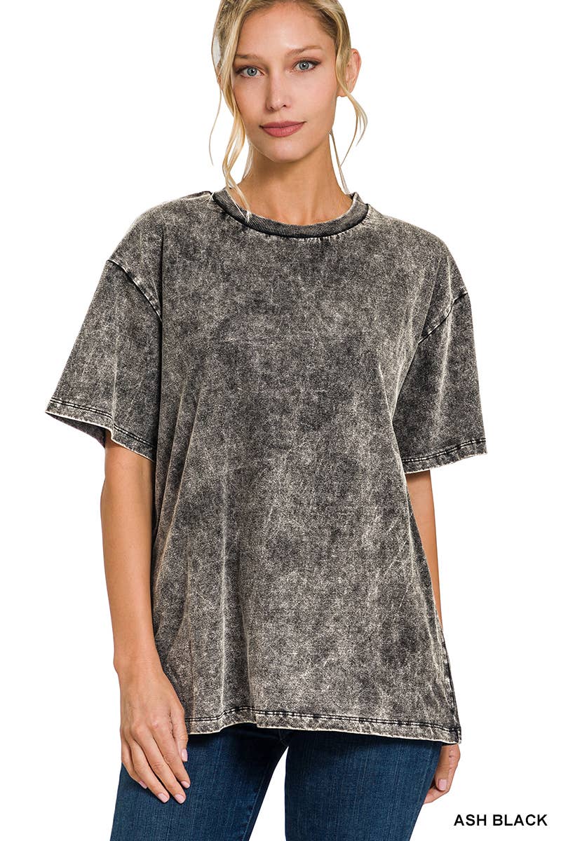 Vintage Wash Oversize Cotton Tee