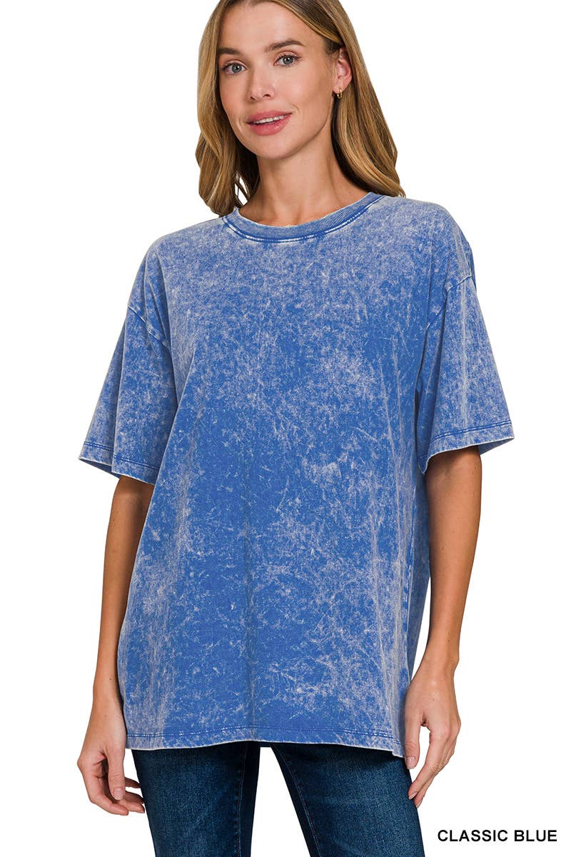 Vintage Wash Oversize Cotton Tee