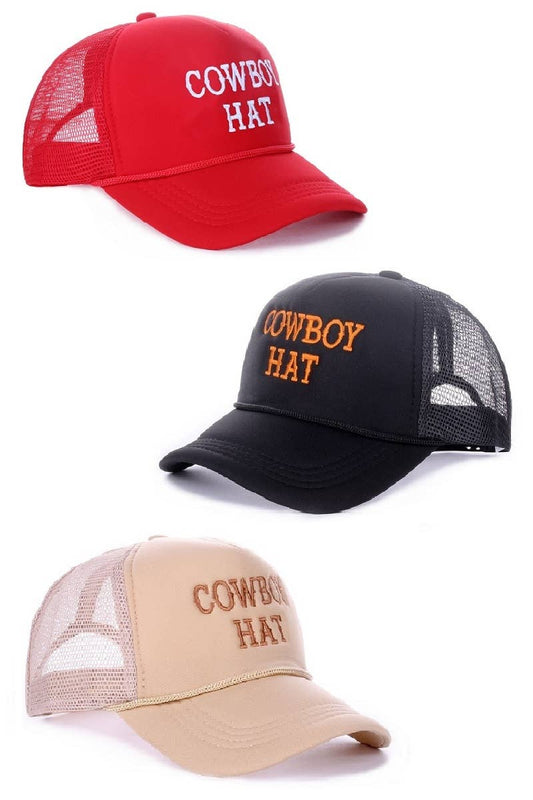 The Cowboy Hat Baseball Mesh Cap