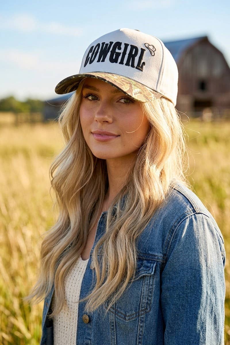 Cowgirl Two Tone Snapback Hat
