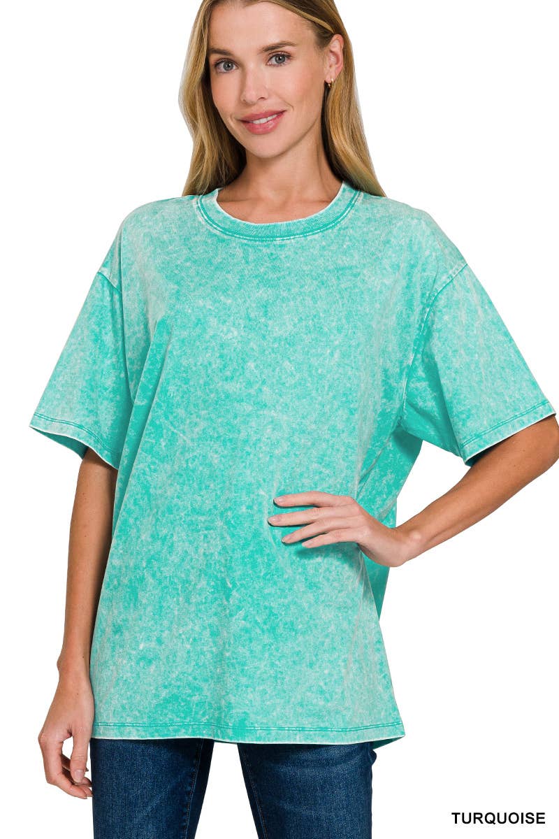 Vintage Wash Oversize Cotton Tee