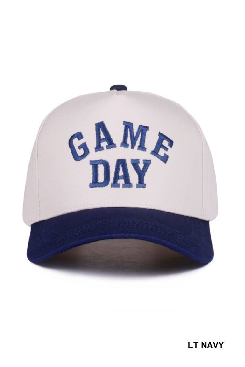 Game Day Two Tone Canvas Cotton Cap
