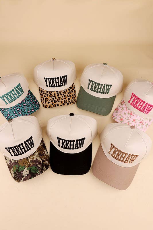 Yeehaw Two-tone Canvas Cotton Cap