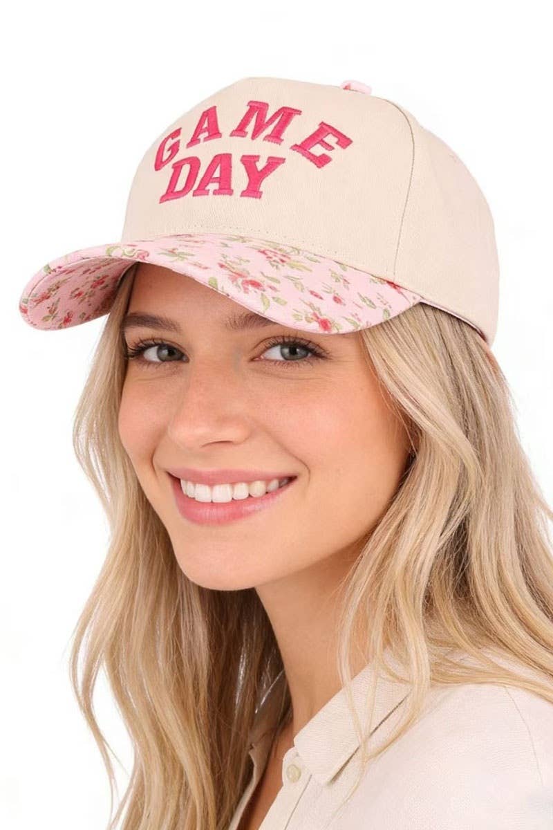 Game Day Two Tone Canvas Cotton Cap