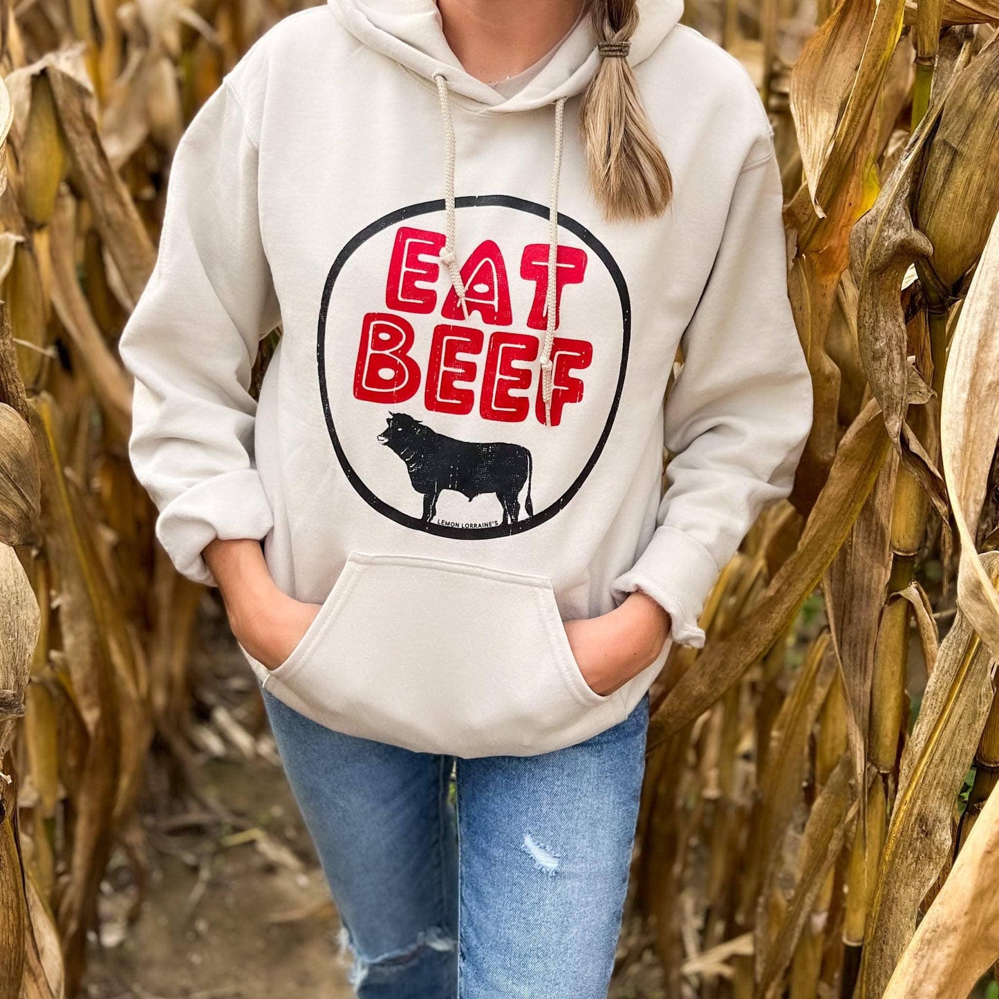 EAT BEEF - Hooded Sweatshirt