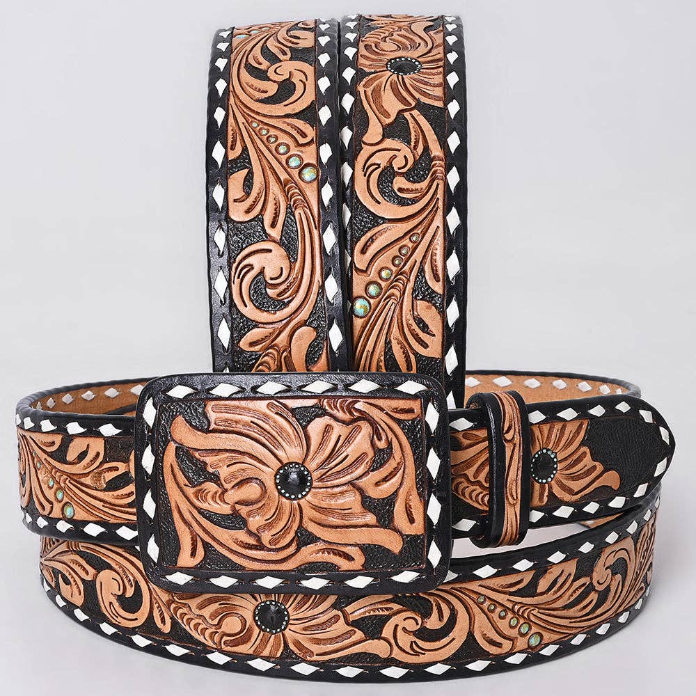 ADBLF279 Genuine American Leather Belt Men and Women