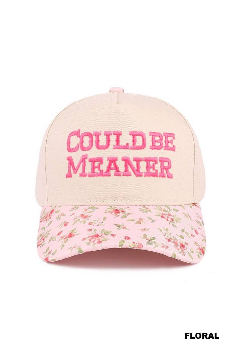Could Be Meaner Two Tone Cotton Cap
