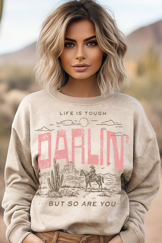 DARLIN MINERAL WASHED SWEATWHIRTS