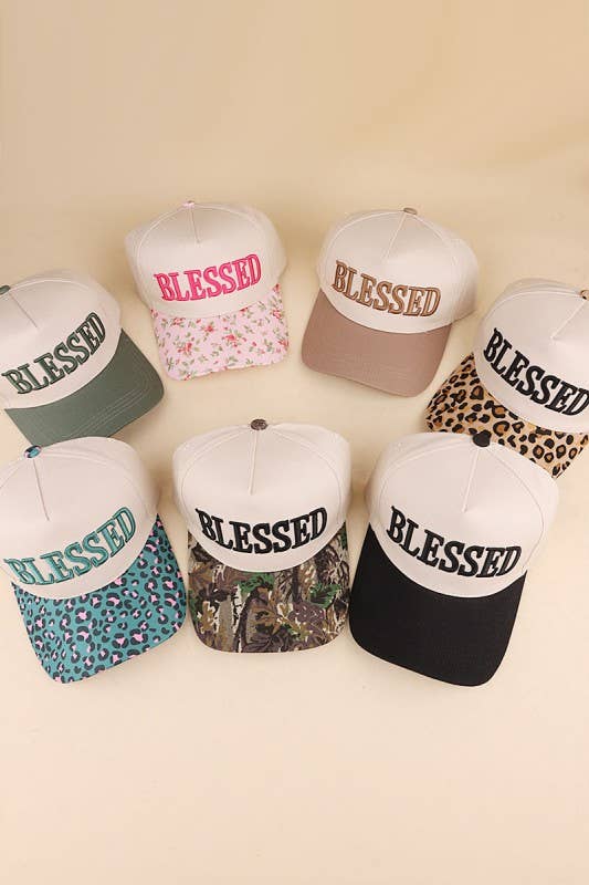 Blessed Two Tone Cotton Cap