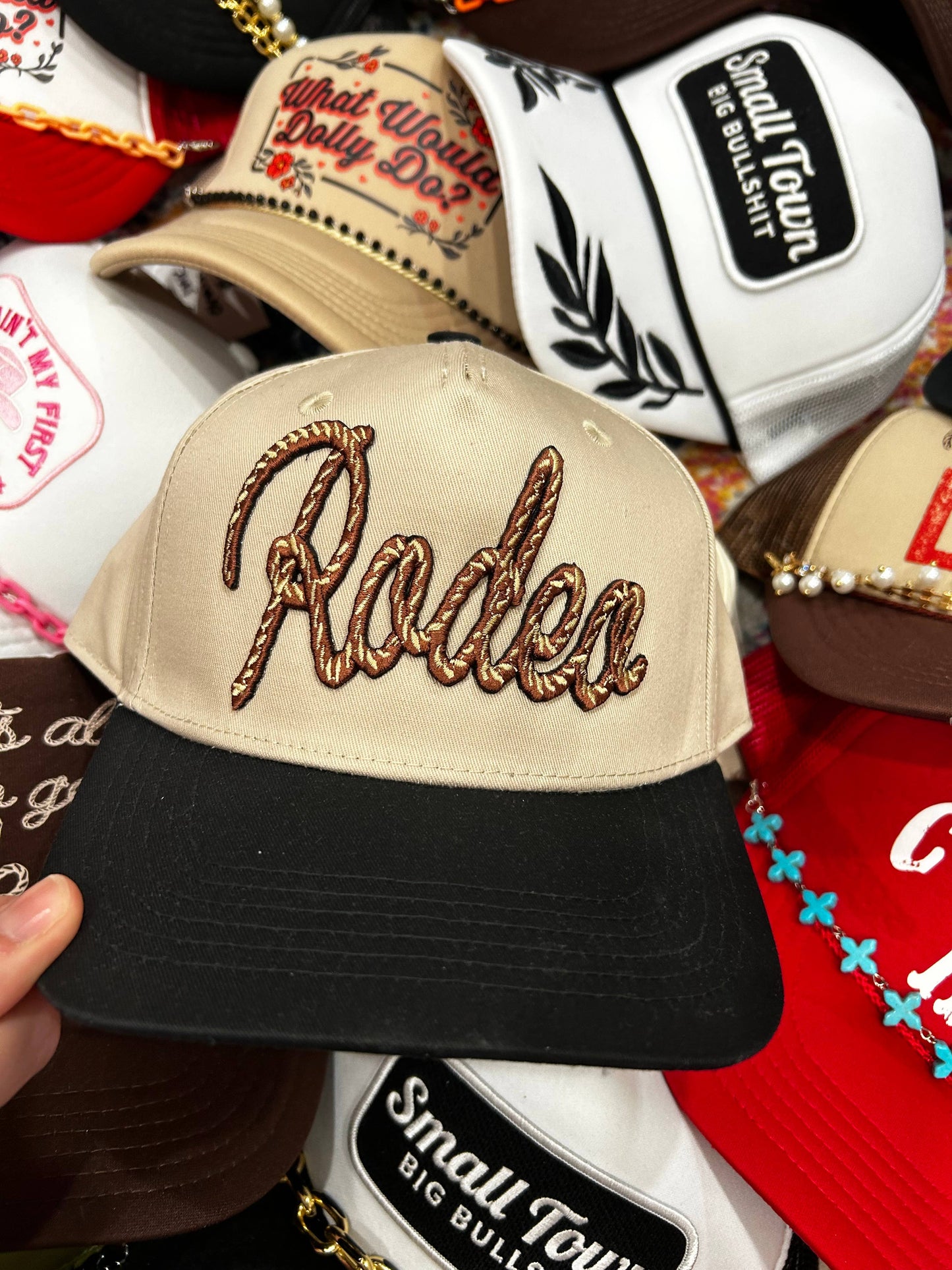 Rodeo Rope Trucker Hat | Western | Cowboy Cap | Yeehaw