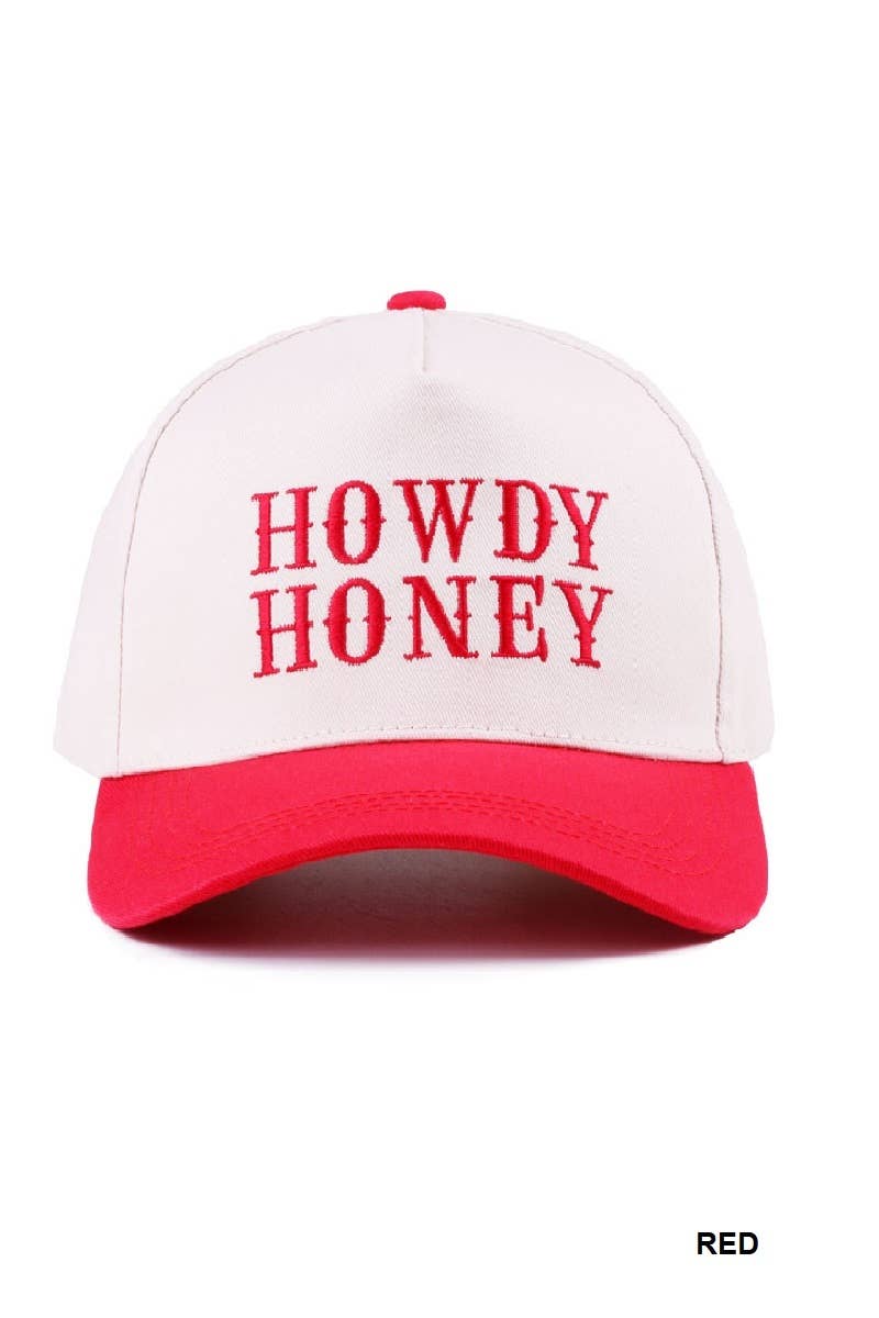 Howdy Honey Two-tone Canvas Cotton Cap