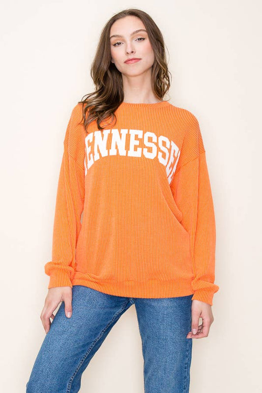 "TENNESSEE" RIBBED GRAPHIC L/S SHIRT