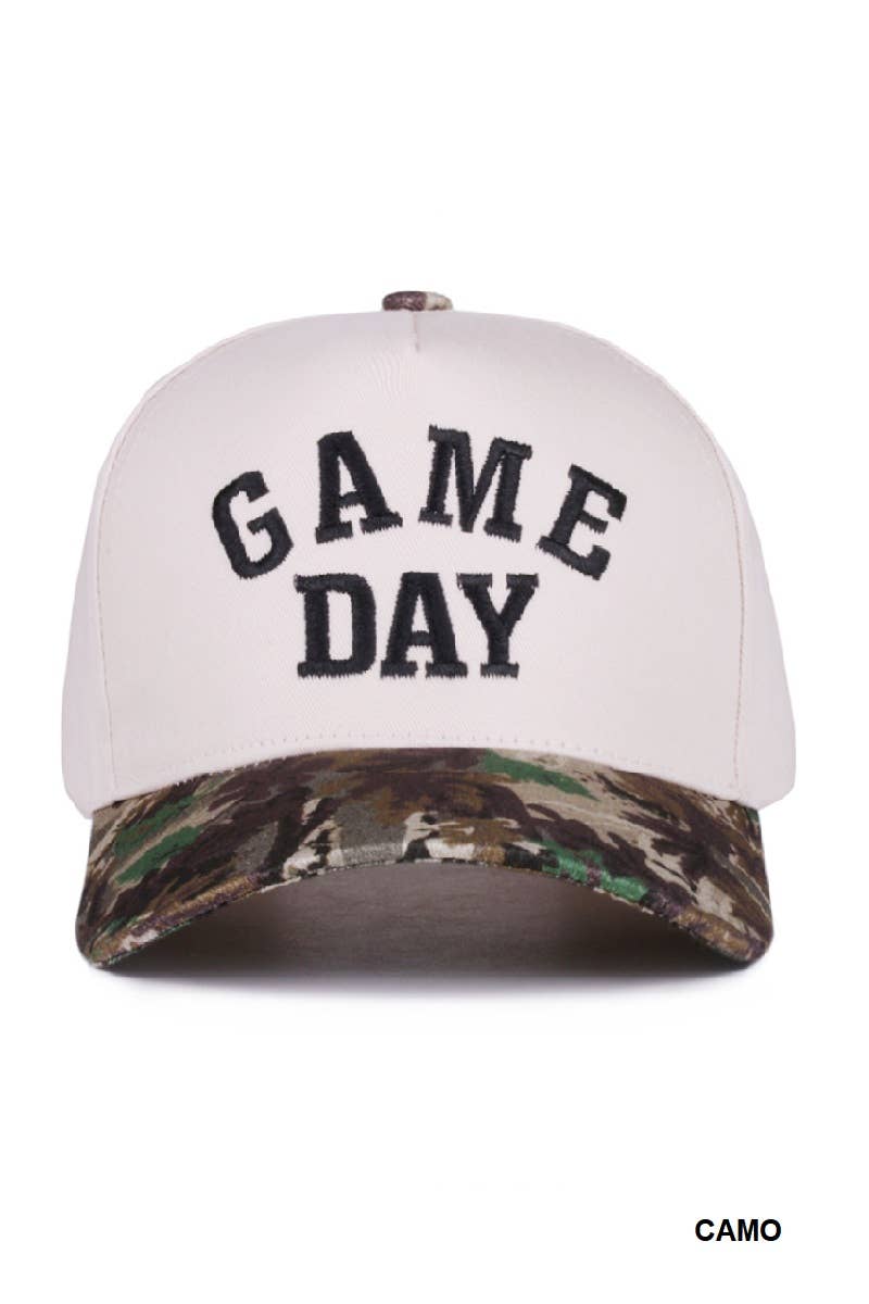 Game Day Two Tone Canvas Cotton Cap
