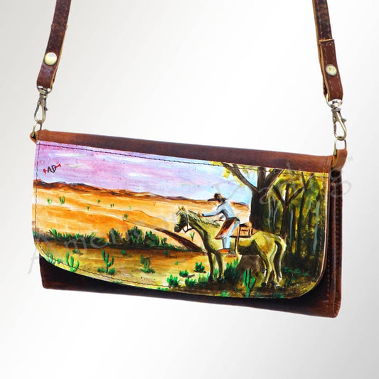 Wallet Genuine Western Leather Women Bag Freda