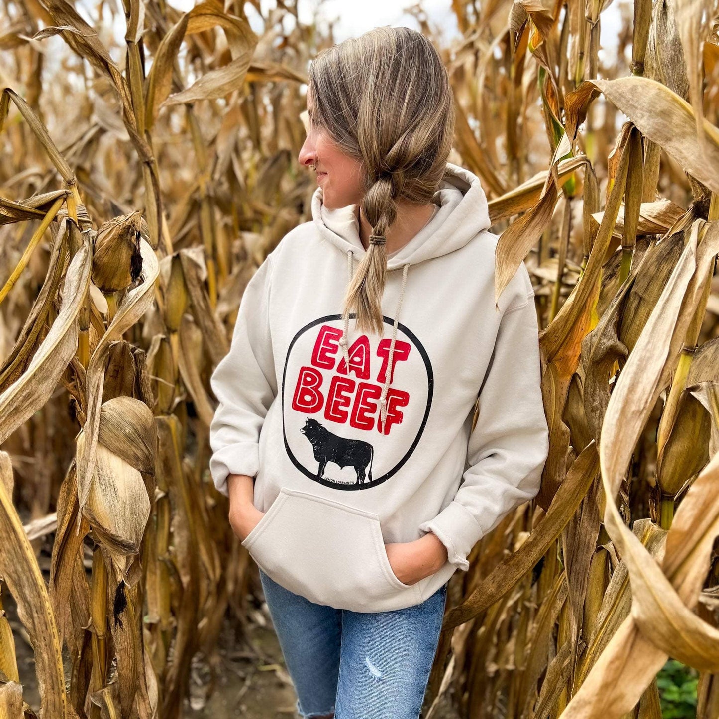 EAT BEEF - Hooded Sweatshirt