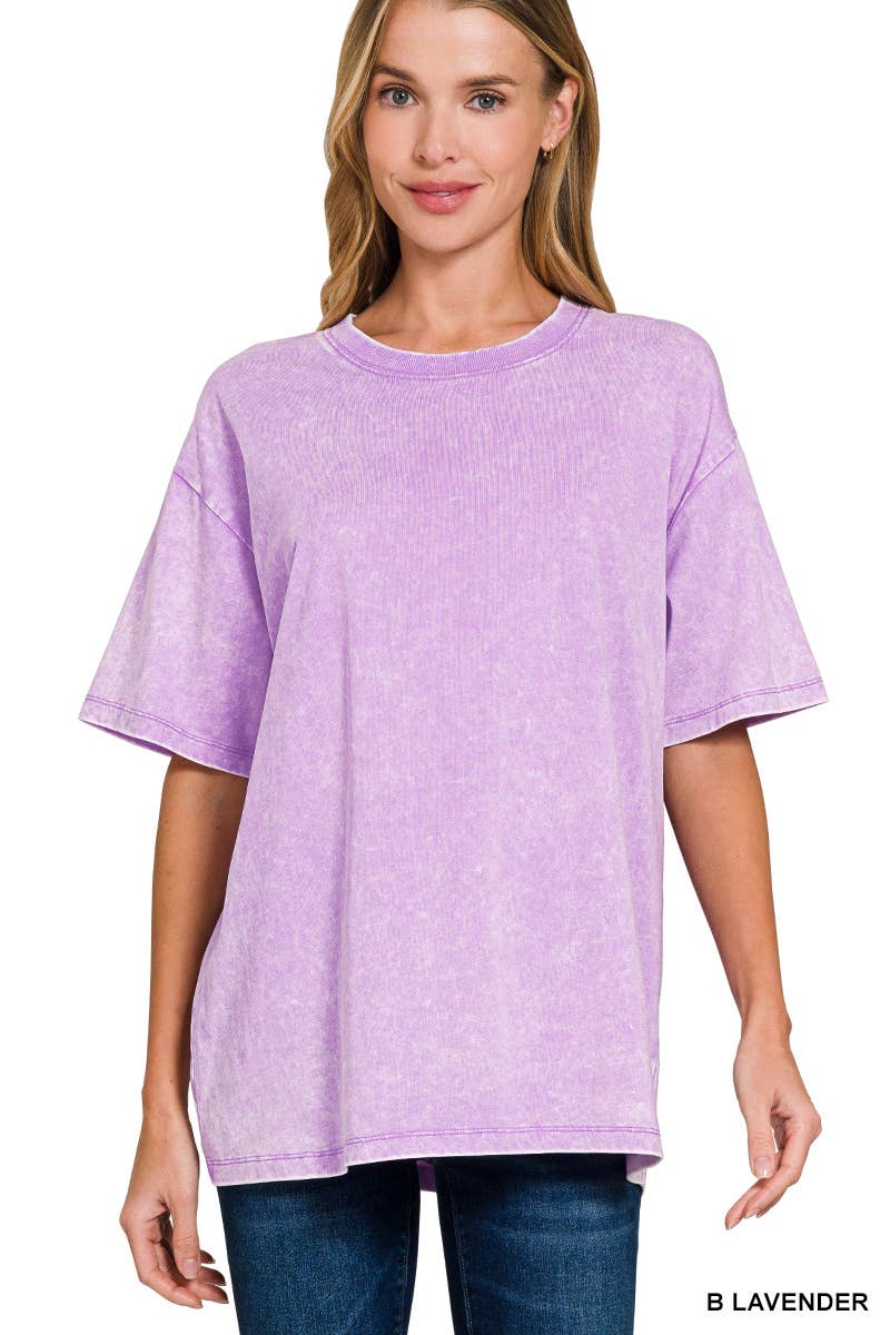 Vintage Wash Oversize Cotton Tee