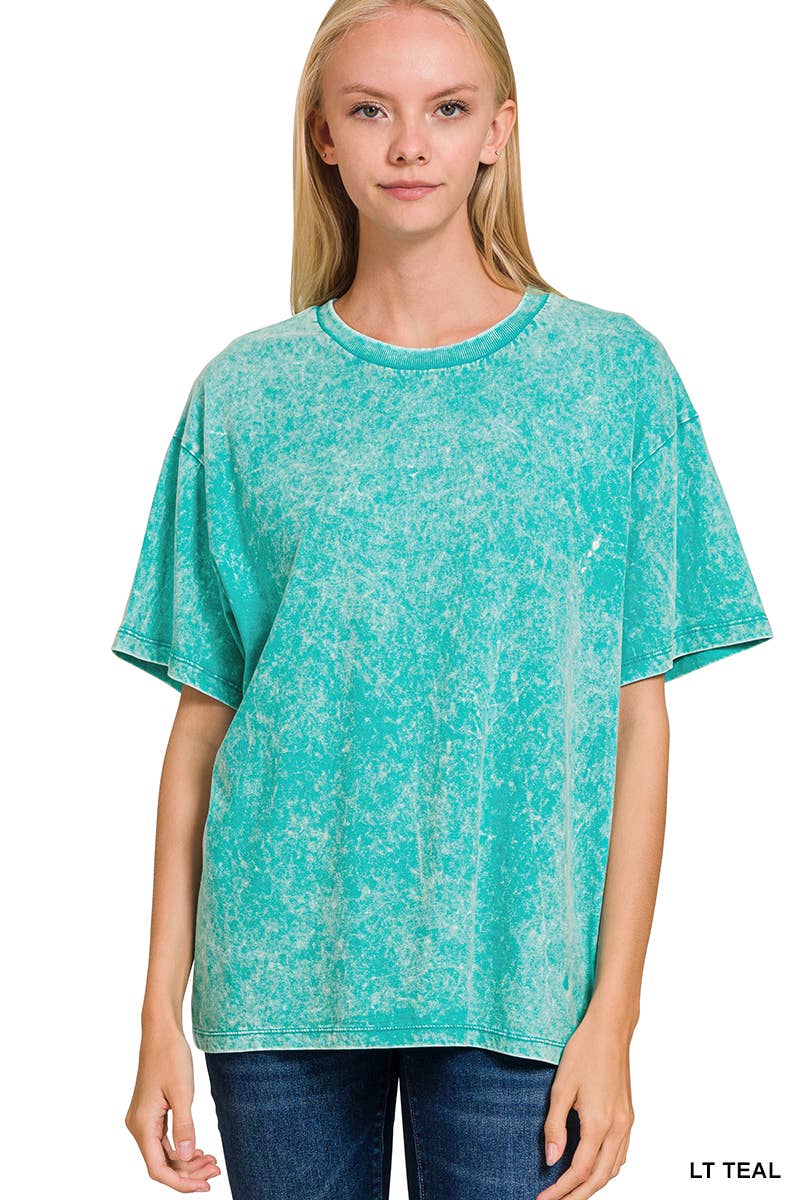 Vintage Wash Oversize Cotton Tee